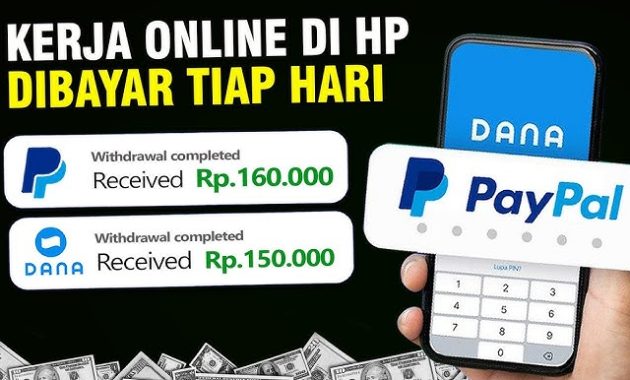 Kerja Online di Bayar Pakai Aplikasi Saldo Dana Tanpa Ribet
